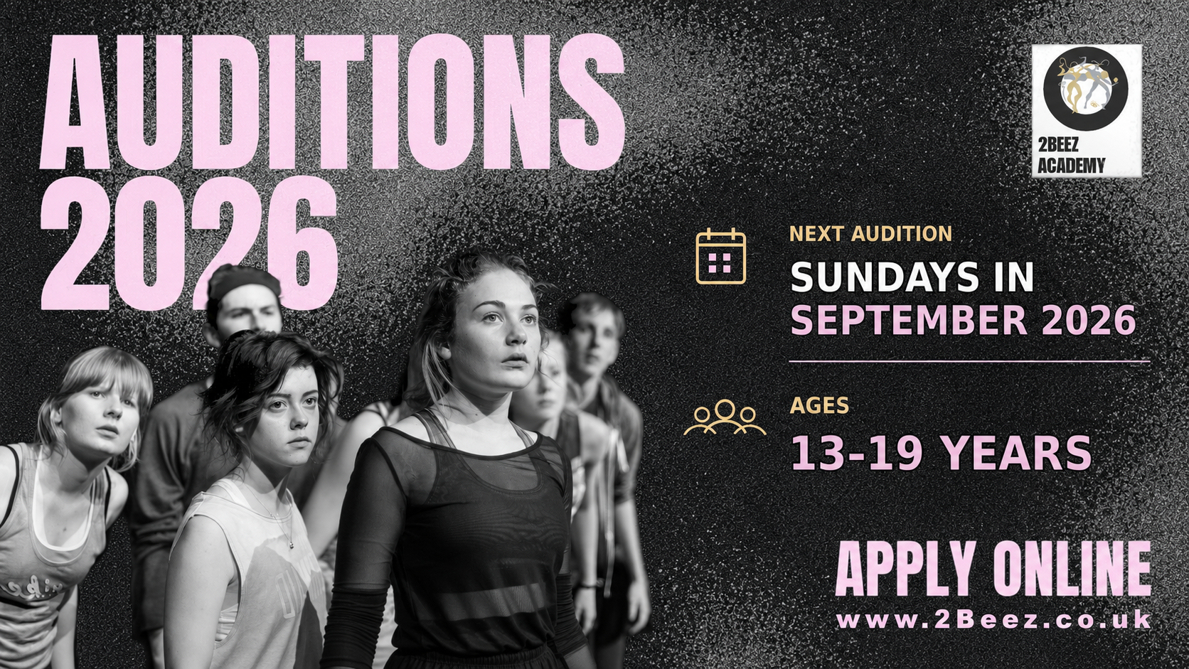 An image advertising 2BEEZ Company Auditions