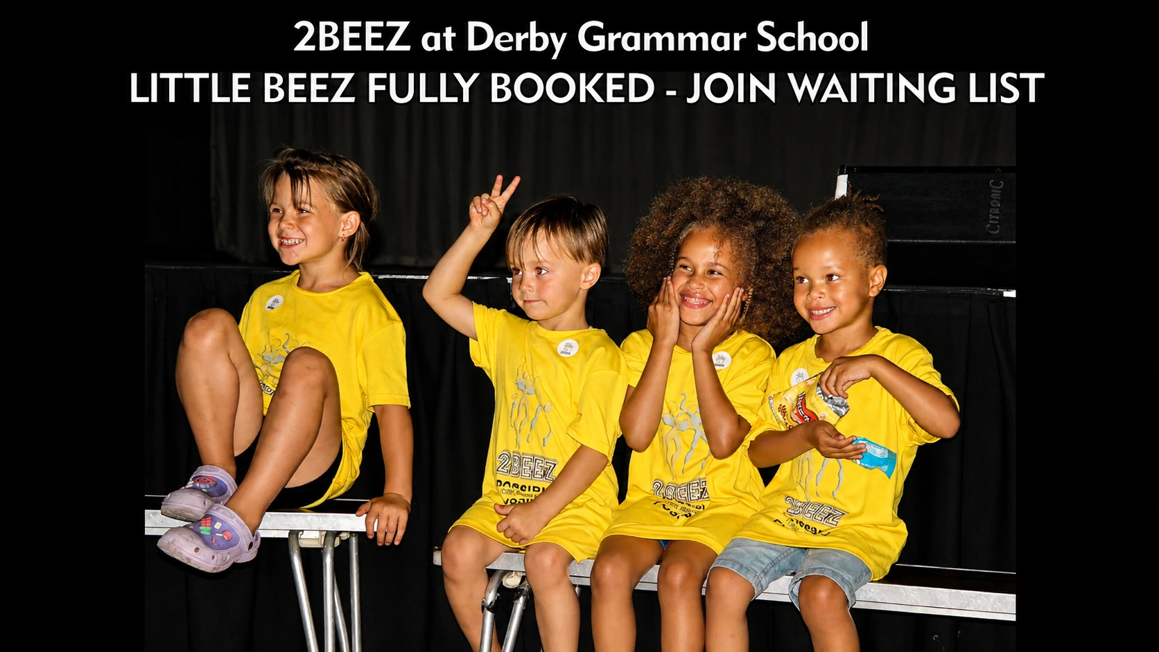 An image advertising our Derby Little BEEZ sessions for ages 3 to 5