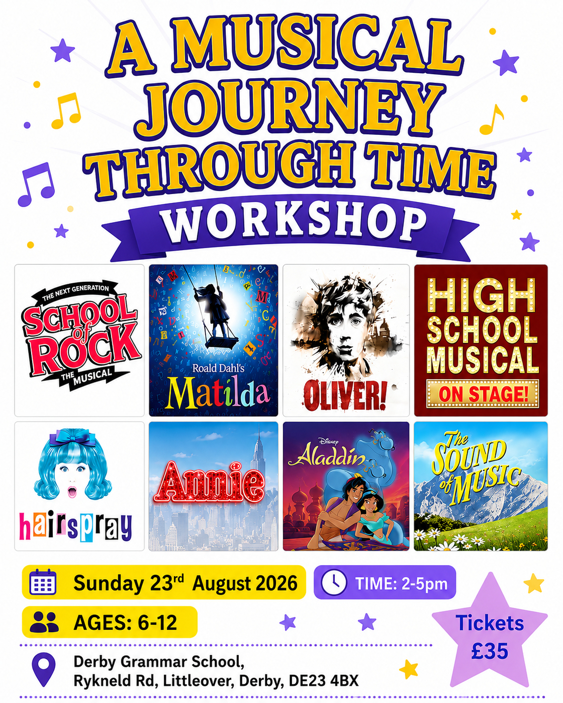 An image advertising 2BEEZ Musical Workshop