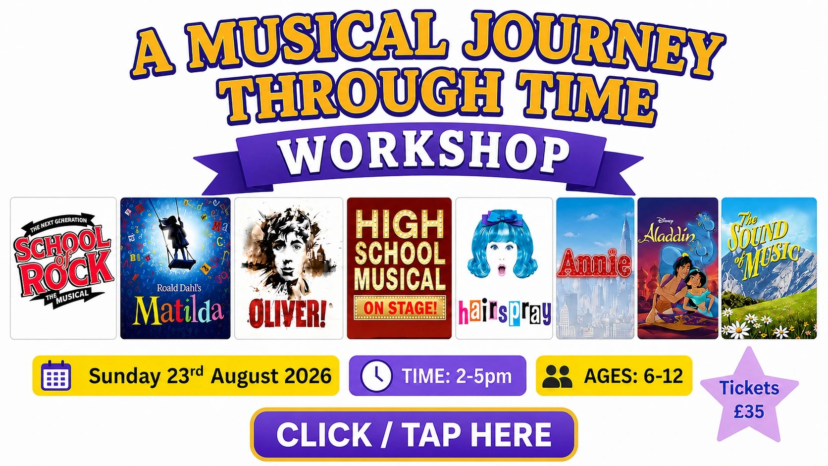 An image advertising 2BEEZ Musical Workshop